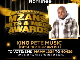 King Pete Music bags 2nd Award nomination