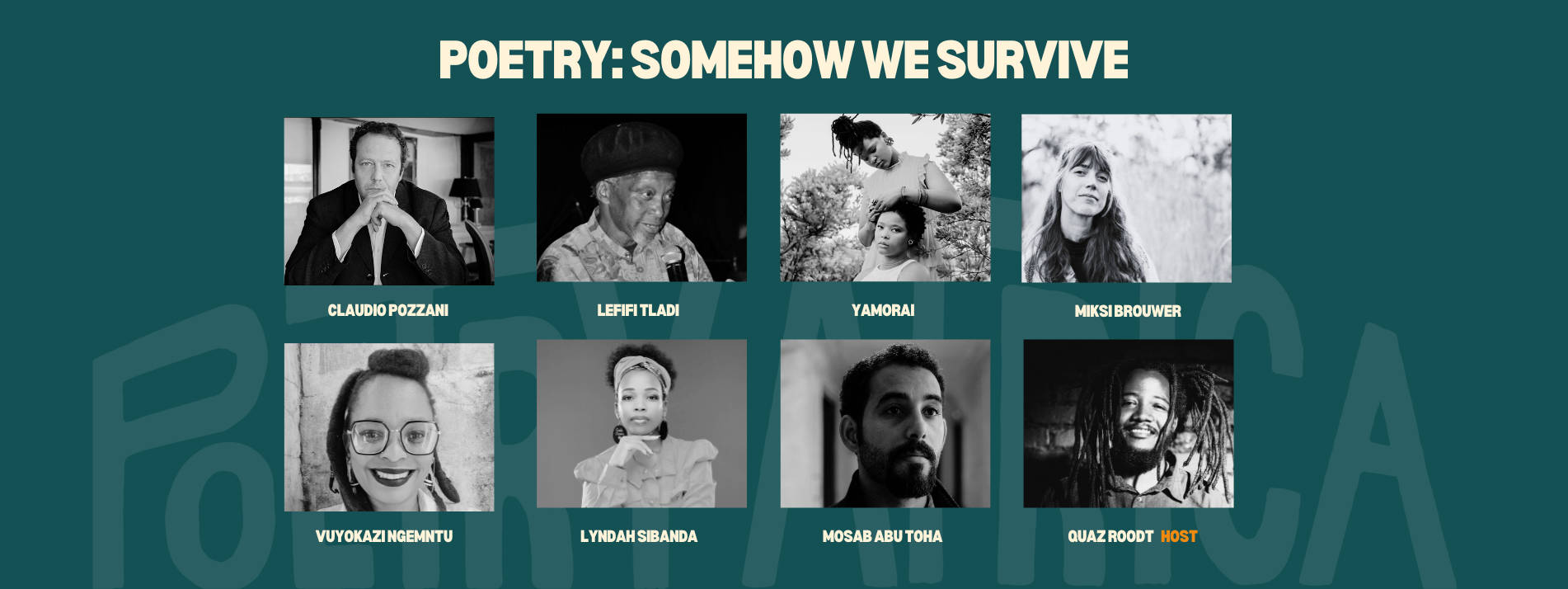 Quaz Roodt POETRY AFRICA FESTIVAL RETURNS TO JHB | HYPE Magazine